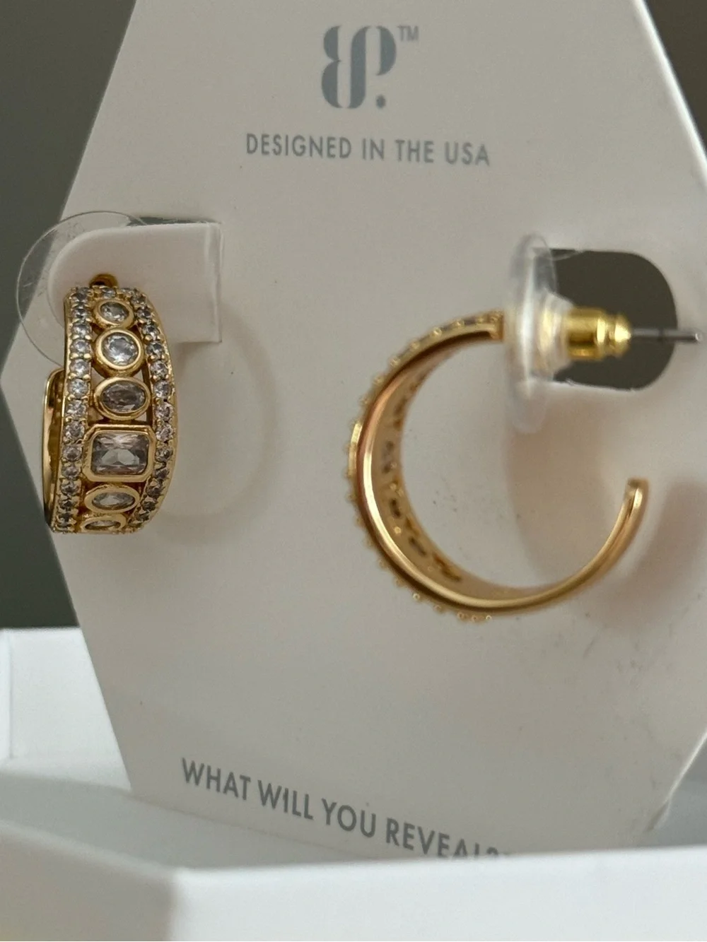 Bomb Party OG Earrings “The Vibe Hoop” Brand New! #79